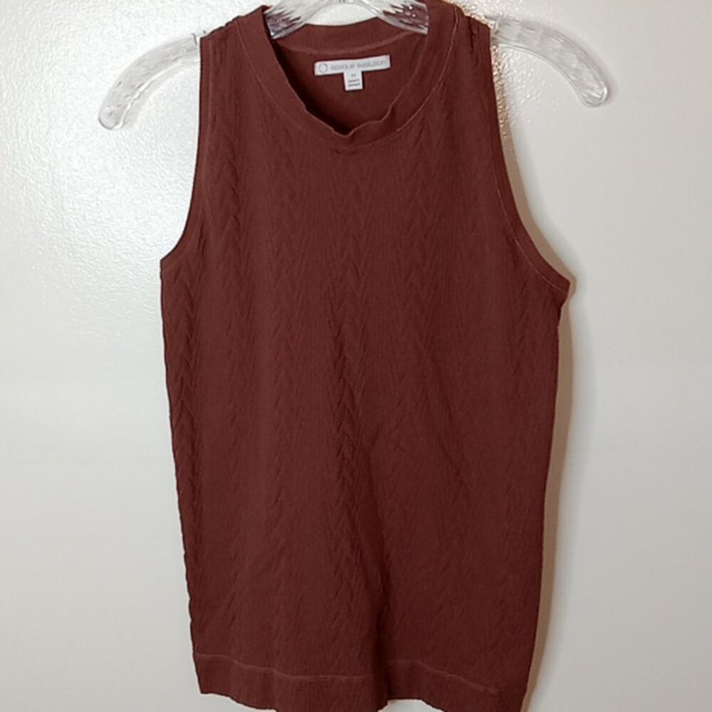 epoque evolution Women's Rust Medium Tank Top. Office, Atleisure, Comfortable